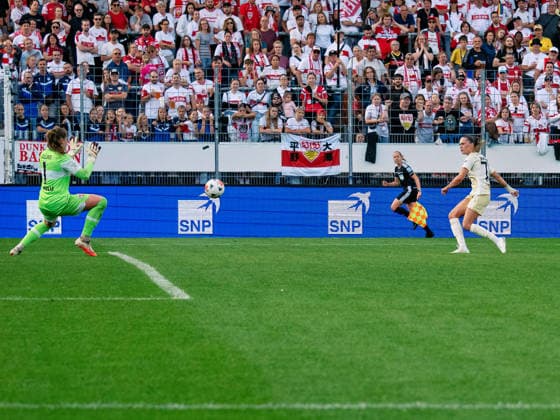 Goal to make it 0–3 by Jill Janssens, 1. FC Union Berlin, 77 GER, Soccer, VfB Stuttgart vs. 1. FC Union Berlin, Google Pixel Women s Bundesliga, Matchday 6, Stuttgart, 2026–2027 Season, October 4, 2026, GER, Soccer, VfB Stuttgart vs. 1 FC Union Berlin, Google Pixel Women’s Bundesliga, Matchday 6, Stuttgart, 2026–2027 season, October 4, 2026, Stuttgart Copyright: xCarstenxSchweringx EP_CSG