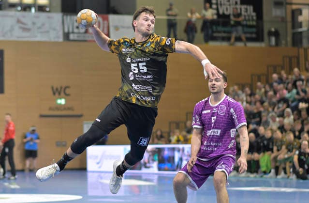 October 4, 2026, Dresden s Timo Löser Wins, Handball, 2nd Bundesliga, HC Elbflorenz Dresden vs. TV Hüttenberg, c Dresden