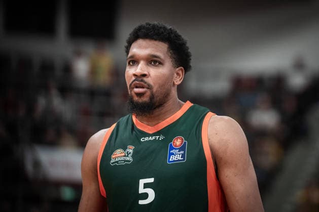 Justin Simon VET CONCEPT Gladiators Trier, May 5, GER, MHP Riesen Ludwigsburg vs. VET CONCEPT Gladiators Trier, Basketball Bundesliga, easycredit BBL, Matchday 4, 2026–2027 Season, October 4, 2026, Germany, MHP Riesen Ludwigsburg vs. VET CONCEPT Gladiators Trier, Basketball Bundesliga, easycredit BBL, Matchday 4, 2026–2027 Season, October 4, 2026, Ludwigsburg Copyright: xSandyxDinkelackerx EP_SDR