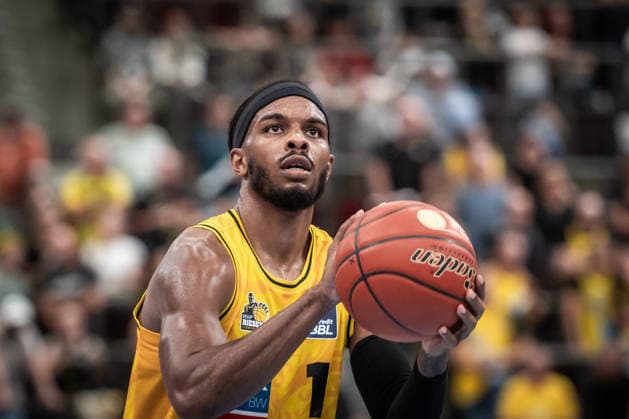 Justin Kier, MHP RIESEN Ludwigsburg, 01 GER, MHP Riesen Ludwigsburg vs. VET CONCEPT Gladiators Trier, Basketball Bundesliga, easycredit BBL, Matchday 4, 2026–2027 Season, October 4, 2026, GER, MHP Riesen Ludwigsburg vs. VET CONCEPT Gladiators Trier, Basketball Bundesliga, easycredit BBL, Matchday 4, 2026–2027 Season, October 4, 2026, Ludwigsburg Copyright: xSandyxDinkelackerx EP_SDR