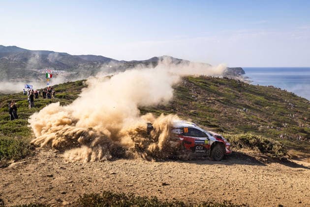 AUTO - WRC, Motorsport Rallye, WM - RALLY ITALIA SARDEGNA 2026 99 Oliver SOLBERG, Elliott EDMONDSON, TOYOTA GR Yaris Rally1, action during the 2026 Rally Italia Sardegna, 13th round of the 2026 WRC World Rally Car Championship, from October 1 to 4, 2026 at Alghero, Italy - AlgheroItaly  Copyright: xNikosxKatikisx
