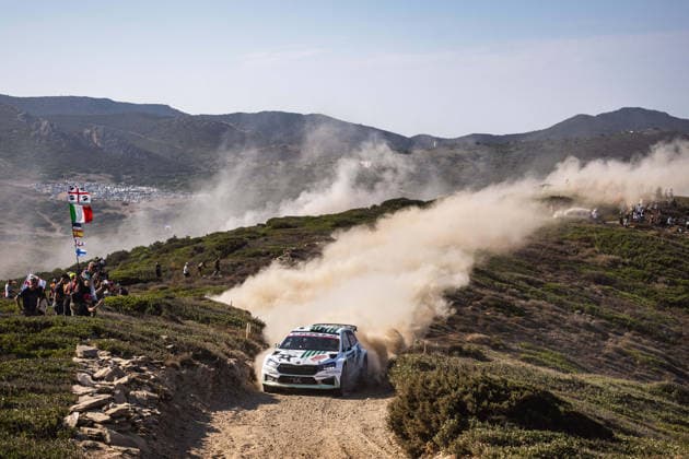 AUTO - WRC, Motorsport Rallye, WM - RALLY ITALIA SARDEGNA 2026 20 Robert VIRVES, Jakko VIILO, SKODA Fabia RS, action during the 2026 Rally Italia Sardegna, 13th round of the 2026 WRC World Rally Car Championship, from October 1 to 4, 2026 at Alghero, Italy - AlgheroItaly  Copyright: xNikosxKatikisx