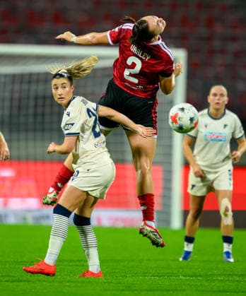 October 4, 2026 Soccer Season 2026–2027 1 Google Pixel Women s Bundesliga Matchday 6 1 FC Nuremberg (FCN) Club Women s Team TSG 1899 Hoffenheim Sports photo by Zink xwoxzix Janna Grimm 26, TSG Hoffenheim Leia Varley 2, 1 FC Nuremberg FCN