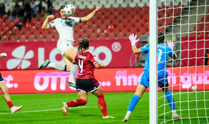 October 4, 2026 Soccer Season 2026–2027 1 Google Pixel Women s Bundesliga Matchday 6 1 FC Nürnberg (FCN) Club Women s Team TSG 1899 Hoffenheim Sports Photo by Zink xwoxzix Svenja Julia Fölmli 19, TSG Hoffenheim scores a goal on a shot to make it 1–1 against Alexsandra Lobanova 4, 1 FC Nuremberg (FCN) Lourdes Carmen Romero Grzondziel 1, 1 FC Nuremberg (FCN)