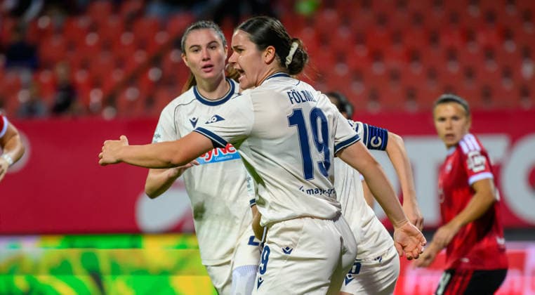 October 4, 2026 Soccer Season 2026–2027 1 Google Pixel Women s Bundesliga Matchday 6 1 FC Nuremberg (FCN) Women s Team TSG 1899 Hoffenheim Sports photo by Zink xwoxzix Goal celebration Cheering Joy after scoringGoal Goal shot for the 1–1 tie by Svenja Julia Fölmli, 19, TSG Hoffenheim