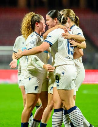 October 4, 2026 Soccer Season 2026–2027 1 Google Pixel Women s Bundesliga Matchday 6 1 FC Nuremberg (FCN) Women s Team TSG 1899 Hoffenheim Sports photo by Zink xwoxzix Goal celebration Cheering Joy after scoringGoal Goal shot for the 1–1 tie by Svenja Julia Fölmli, 19, TSG Hoffenheim