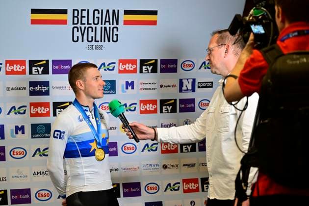 UEC 2026 Road European Championships Ljubljana 04 10 2026 LJUBLJANA, SLOVENIA - OCTOBER 04 : Evenepoel Remco (BEL) of Red Bull BORA Hansgrohe after the Men Elite cycling road race at the 2026 UEC Road European Championships Ljubljana, an UCI Continental Championships cycling race of 196,3 km with start in Ljubljana and finish in Sencur on October 4, 2026 in Ljubljana, Slovenia, 04 10 2026 Ljubljana Slovenia  Copyright: xJanxDexMeuleneirx