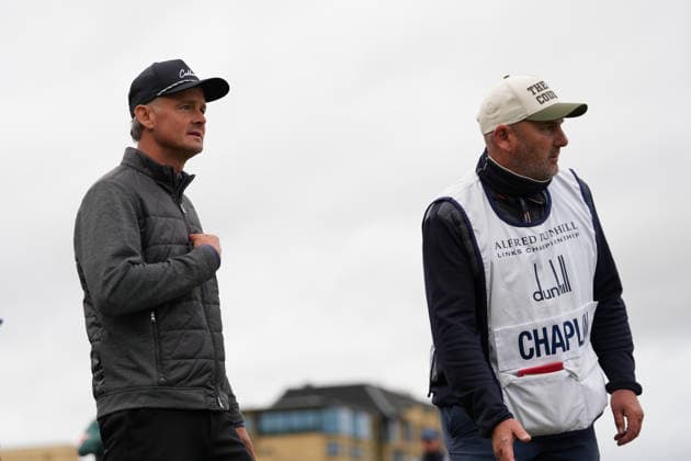 RECORD DATE NOT STATED 4th October 2026; Old Course at St Andrews, St Andrews, Scotland; DP World Tour Golf, Alfred Dunhill Links Championship, Final Day; Tom Chaplin asks if its his turn to play on the 17th hole AlecxBrown