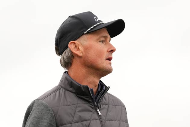 RECORD DATE NOT STATED 4th October 2026; Old Course at St Andrews, St Andrews, Scotland; DP World Tour Golf, Alfred Dunhill Links Championship, Final Day; Tom Chaplin watches his putt onto the green from the other side of the road on the 17th hole AlecxBrown