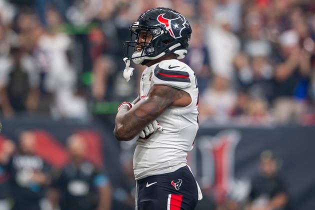 NFL, American Football Herren, USA 2026: Cowboys Vs Texans OCT 04 October 4, 2026: Houston Texans wide receiver Nico Collins (12) celebrates his touchdown during a game between the Dallas Cowboys and the Houston Texans in Houston, TX. ..Trask Smith CSM (Credit Image: Â Trask Smith Cal Media) EDITORIAL USE ONLY Copyright: xx ZUMA-20261004_zma_c04_063.jpg TraskxSmithx csmphotothree531005