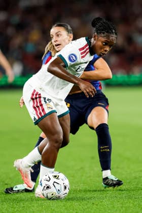 October 4, 2026, Barcelona, Barcelona, Spain: Linda Lizeth Caicedo Alegria of Real Madrid CF in action during the Spanish Women league, Liga F, football match played between FC Barcelona, Barca and Real Madrid CF at Spotify Camp Nou Stadium on October 04, 2026 in Barcelona, Spain. FC Barcelona V Real Madrid CF - Liga F  - ZUMAa181 20261004_zaa_a181_114 Copyright: xJavierxBorregox