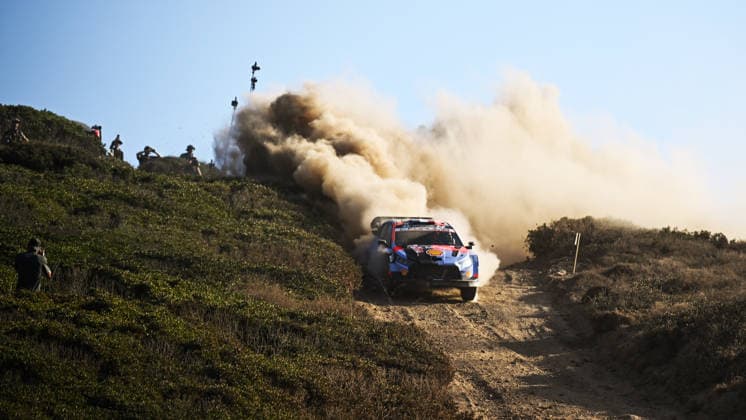 IPA89309015 - ,Driver Adrien Fourmaux and Co-Driver Alexandre Coria of the Hyundai Shell Mobis World Rally Team, driving the Hyundai i20 N Rally1, face the fourth day of racing during the FIA World Rally Championship WRC, Motorsport Rallye, WM Rally Italia Sardegna 2026 on October 4 in Alghero, Sardinia, Italy  Copyright: xLucaxBarsali IPAxSportx xx IPA89309015