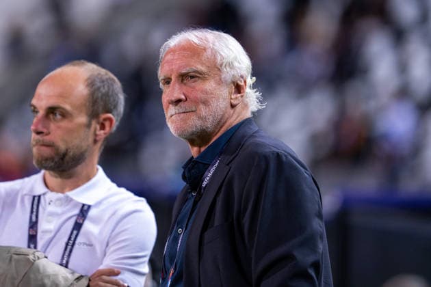 Rudie Voeller at the match in Thessaloniki: Greece vs. Germany, soccer, UEFA Nations League, Matchday 4, 2026–2027 season, October 4, 2026, Greece vs. Germany, soccer, UEFA Nations League, Matchday 4, 2026–2027 season, October 4, 2026, Thessaloniki Copyright: xEibner-Pressefoto J.xDerondeaux EP_JDU