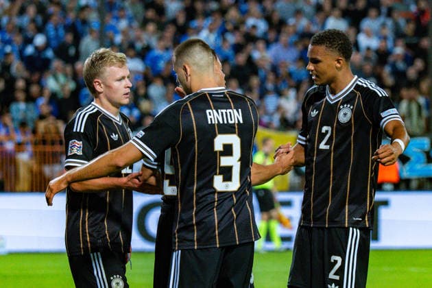 Nations League, Group A, Matchday 4, Greece vs. Germany at Toumba Stadium in Thessaloniki. Goal to make it 0–1 by Jonathan Burkardt (Germany), Waldemar Anton (Germany), Malick Thiaw (Germany) Copyright: xBahhoxKarax
