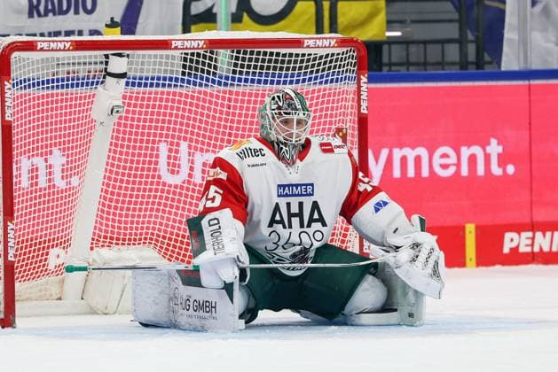 Disappointment for Tobias Ancicka, No. 45, Augsburg Panthers; EHC Red Bull Munich vs. Augsburg Panthers, Matchday 6, Ice Hockey, Penny DEL, October 3, 2026, Munich, Bavaria, Germany Copyright: xkolbert-press ChristianxKolbertx