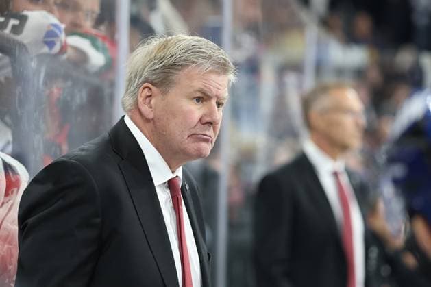 Head Coach Bill Peters, Augsburger Panther; EHC Red Bull Munich vs. Augsburger Panther, Matchday 6, Ice Hockey, Penny DEL, October 3, 2026, Munich, Bavaria, Germany Copyright: xkolbert-press ChristianxKolbertx
