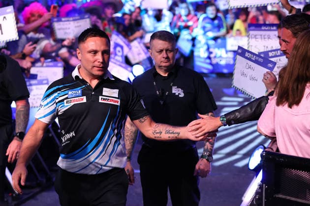 2026 BOYLE Sports World Grand Prix Wales Gerwyn Price enters the arena during the 2026 Boyle Sports World Grand Prix Final at Mattioli Arena, Leicester, United Kingdom on 4 October 2026 Credit: Ryan Crockett Every Second Media Editorial use only. All images are copyright Every Second Media Limited. No images may be reproduced without prior permission. Copyright: xIMAGO EveryxSecondxMediax ESM-2198-0027 RyanxCrockettx xEveryxSecondxMediax