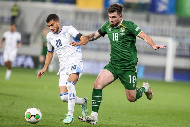 Ireland v Israel - UEFA Nations League BAKA TOPOLA, SERBIA - OCTOBER 04: Players compete during the UEFA Nations League B match between the Republic of Ireland and Israel at TSC Arena in Baka Topola, Serbia, on October 04, 2026. Filip Stevanovic Anadolu Baka Topola Serbia. Editorial use only. Please get in touch for any other usage.  Copyright: x2026xAnadoluxFilipxStevanovicx