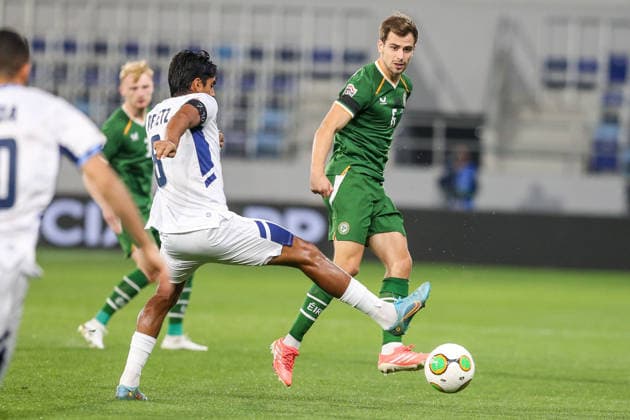 Ireland v Israel - UEFA Nations League BAKA TOPOLA, SERBIA - OCTOBER 04: Players compete during the UEFA Nations League B match between the Republic of Ireland and Israel at TSC Arena in Baka Topola, Serbia, on October 04, 2026. Filip Stevanovic Anadolu Baka Topola Serbia. Editorial use only. Please get in touch for any other usage.  Copyright: x2026xAnadoluxFilipxStevanovicx
