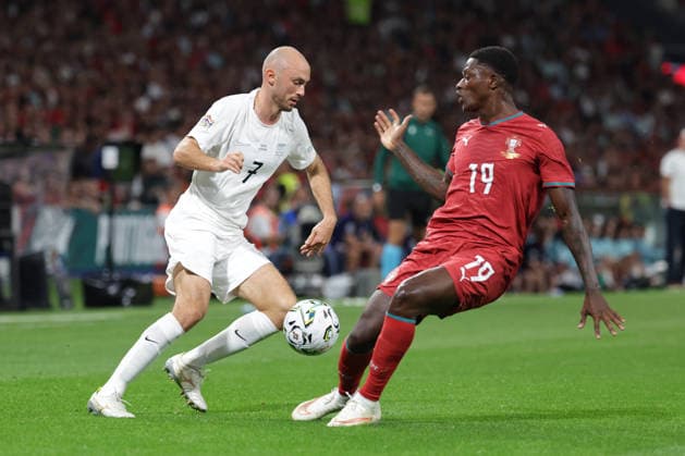 October 4, 2026 xfsx Soccer UEFA Nations League Qualification League phase Portugal vs. Norway v l Fredrik Aursnes (Norway), 7; Nuno Mendes (Portugal), 19 Copyright: HMBxMedia FernandoxSoares