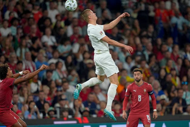 Soccer, Nations League: Portugal vs. Norway, Nations League Porto, Portugal 20261004 Norway s Erling Braut Haaland during the international soccer match between Portugal and Norway in the Nations League at Estádio do Dragão. Photo: Lise Aserud, NTB, Porto, Portugal. EDITORIAL USE ONLY. RESTRICTED USE FOR BETTING COMPANIES.  Copyright: xLisexAserudxx xNTBx