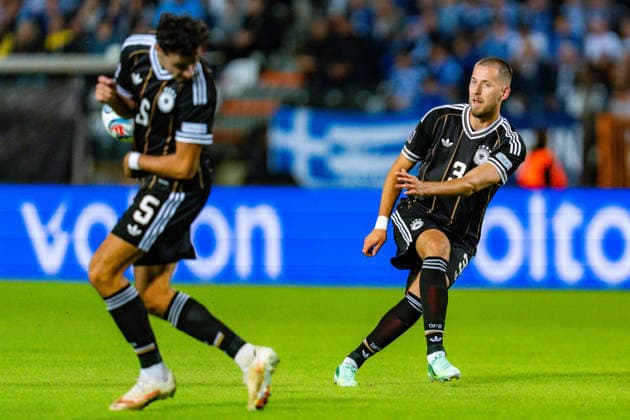Nations League, Group A, Matchday 4, Greece vs. Germany at Toumba Stadium in Thessaloniki Waldemar Anton (Germany) Aleksandar Pavlovic (Germany) Copyright: xBahhoxKarax