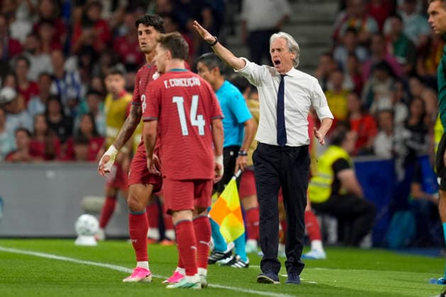 Soccer, Nations League: Portugal vs. Norway, Nations League, Porto, Portugal, October 4, 2026. Portugal national team manager Jorge Jesus during the international soccer match between Portugal and Norway in the Nations League at Estádio do Dragão. Photo by Lise Aserud, NTB, Porto, Portugal. EDITORIAL USE ONLY. RESTRICTED USE FOR BETTING COMPANIES.  Copyright: xLisexAserudxx xNTBx