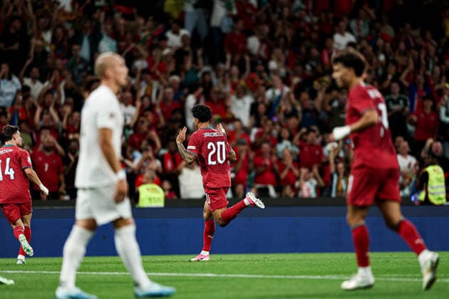October 4, 2026, Porto, Porto, Portugal: Joao Cancelo of Portugal celebrates after scoring a goal during the UEFA Nations League A 2026 27 - Matchday 4 match between Portugal and Norway at Estadio do Dragao. UEFA Nations League A 2026 27 - Matchday 4 Portugal X Norway  - ZUMAe141 20261004_zsp_e141_048 Copyright: xLuisxEirasx