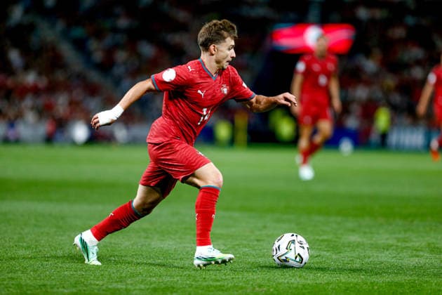 PORTO, PORTUGAL - OCTOBER 4: Francisco Trincao forward of Portugal controls the ball during the UEFA Nations League 2026 27 group phase match between Portugal and Norway at Estadio do Dragao on October 4, 2026 in Porto, Portugal (Photo by Valter Gouveia Sports Press Photo SPP) Copyright: xSportsxPressxPhotox Sportspressphoto_SPR245570