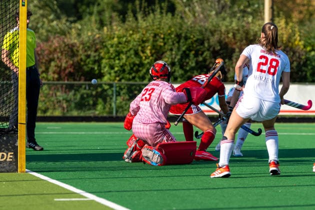 BHC 1 Women s Red-White Cologne 1–2 Field Hockey, 1st Bundesliga, Women s Division, First Half of the Season, 2026–2027 Season, Bremen, Germany, October 4, 2026: BHC 1 Women’s Rot Weiss Köln 1–2 at the Bremer Hockey Club e.V. on October 4, 2026, in Bremen, Germany. Photo by Axel Kaste. Bremen, Bremer Hockey Club e.V., Free Hanseatic City of Bremen, Germany BHC Damen - RWK 1-2 4.10.26 LR-7650