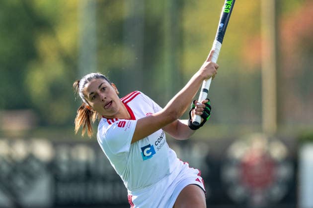 BHC 1 Women s Red-White Cologne 1–2 Field Hockey, 1st Bundesliga, Women s Division, First Half of the Season, 2026–2027 Season, Bremen, Germany, October 4, 2026: BHC 1 Women’s Rot Weiss Köln 1–2 at the Bremer Hockey Club e.V. on October 4, 2026, in Bremen, Germany. Photo by Axel Kaste, Florencia Daiana Diaz Pazos, Bremer HC, Bremer Hockey Club e.V., Free Hanseatic City of Bremen, Germany BHC Damen - RWK 1-2 4.10.26 LR-1630