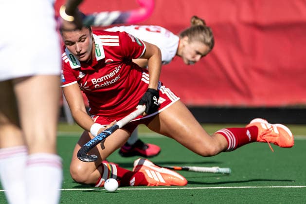 BHC 1 Women s Red-White Cologne 1–2 Field Hockey, 1st Bundesliga, Women s, First Half of the Season, 2026–2027 Season, Bremen, Germany, October 4, 2026: BHC 1 Women’s Rot Weiss Köln 1–2 at the Bremer Hockey Club e.V. on October 4, 2026, in Bremen, Germany. Photo by Axel Kaste. Bremen, Bremer Hockey Club e.V., Free Hanseatic City of Bremen, Germany BHC Damen - RWK 1-2 4.10.26 LR-7236