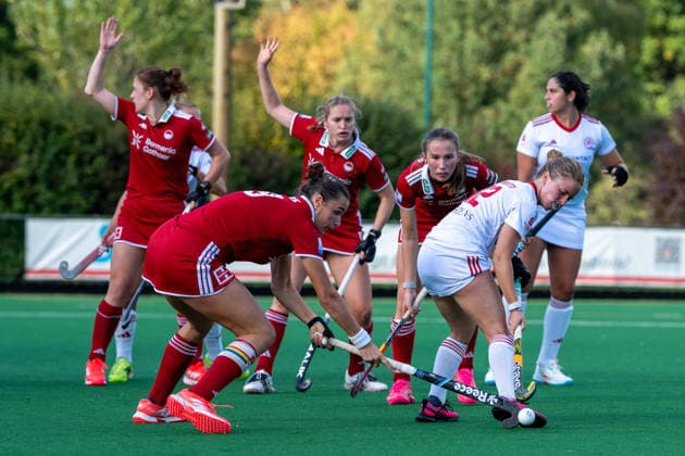 BHC 1 Women s Red-White Cologne 1–2 Field Hockey, 1st Bundesliga, Women s, First Half of the Season, 2026–2027 Season, Bremen, Germany, October 4, 2026: BHC 1 Women’s Rot Weiss Köln 1–2 at the Bremer Hockey Club e.V. on October 4, 2026, in Bremen, Germany. Photo by Axel Kaste and Manuela Ghigliotti; Bremer HC, Bremen; Bremer Hockey Club e.V.; Free Hanseatic City of Bremen; Germany BHC Damen - RWK 1-2 4.10.26 LR-7561