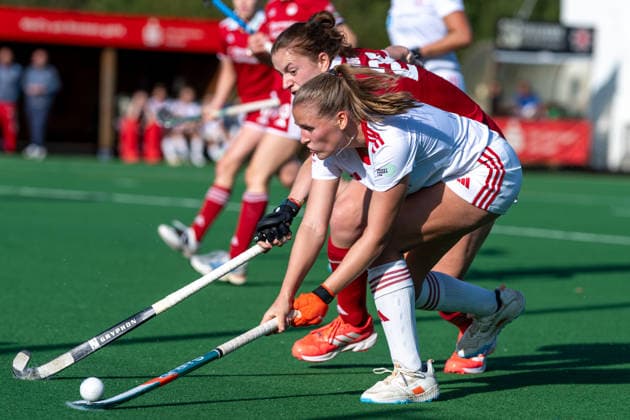 BHC 1 Women s Red-White Cologne 1–2 Field Hockey, 1st Bundesliga, Women s, First Half of the Season, 2026–2027 Season, Bremen, Germany, October 4, 2026 BHC 1 Women’s Rot Weiss Köln 1–2 at Bremer Hockey Club e.V. on October 4, 2026, in Bremen, Germany Photo by Axel Kaste Lena Frerichs, Bremer HC during a backhand shot, Bremen, Bremer Hockey Club e.V., Free Hanseatic City of Bremen, Germany BHC Damen - RWK 1-2 4.10.26 LR-7577