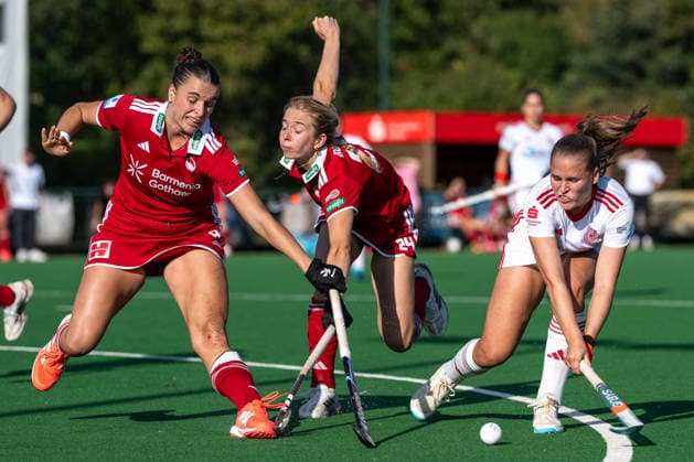 BHC 1 Women s Red-White Cologne 1–2 Field Hockey, 1st Bundesliga, Women s, First Half of the Season, 2026–2027 Season, Bremen, Germany, October 4, 2026: BHC 1 Women Rot Weiss Köln 1–2 at the Bremer Hockey Club e.V. on October 4, 2026, in Bremen, Germany. Photo by Axel Kaste and Lena Frerichs, Bremer HC, Bremer Hockey Club e.V., Free Hanseatic City of Bremen, Germany BHC Damen - RWK 1-2 4.10.26 LR-7715