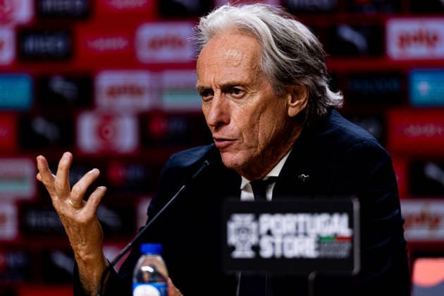 October 4, 2026, Porto, Porto, Portugal: PORTO, PORTUGAL - OCTOBER 03: Jorge Jesus, head coach of Portugal, attends a press conference, PK, Pressekonferenz ahead of the UEFA Nations League A 2026 27 - Matchday 4 match between Portugal and Norway at Estadio do Dragao UEFA Nations League A 2026 27 - Matchday 4 Portugal X Norway  - ZUMAe141 20261004_zsp_e141_115 Copyright: xLuisxEirasx