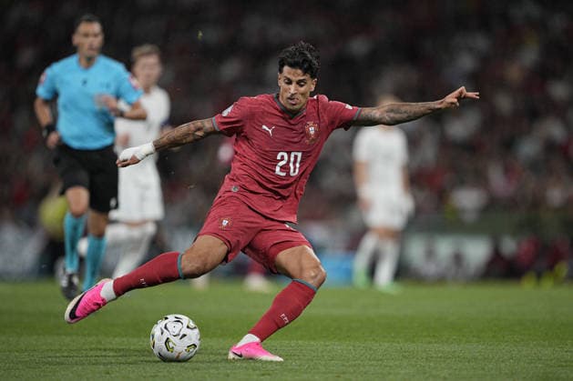 PORTO, PORTUGAL - OCTOBER 4: Joao Cancelo of Portugal shoots at goal during the UEFA Nations League 2026 27 group phase match between Portugal and Norway at Estadio do Dragao on October 4, 2026 in Porto, Portugal (Photo by Pedro Loureiro Sports Press Photo SPP) Copyright: xSportsxPressxPhotox Sportspressphoto_SPR246218