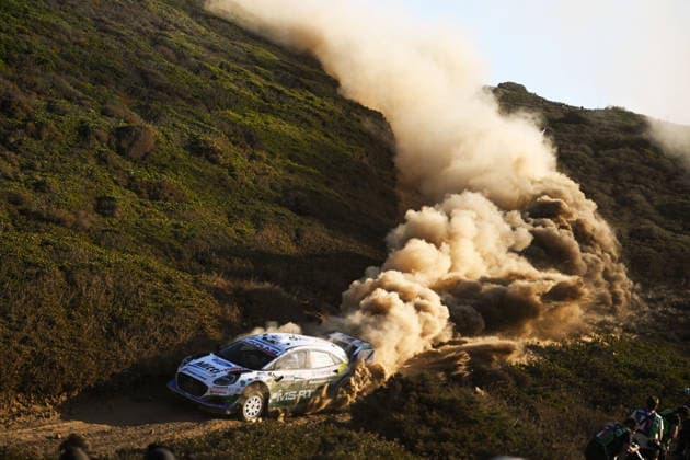 MOTORSPORTS - Rally - WRC, Motorsport Rallye, WM Rally Italia Sardegna Photo by IPA ABACAPRESS.COM89309018 - 95 Jon Armstrong and co-driver Shane Byrne of the M Ford World Rally Team, driving the Ford Puma Rally1, are in 4th place on the fourth day of the race during the 2026 FIA World Rally Championship (WRC) Rally Italia Sardegna on October 4 in Alghero, Sardinia, Italy Italia Italy  Copyright: xIPAxSport ABACAx