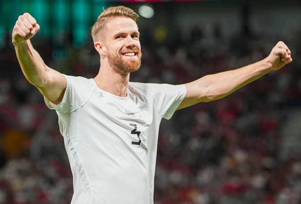 Soccer, Nations League Portugal vs. Norway, Nations League Porto, Portugal 20261004 Norway’s Kristoffer Ajer celebrates the 1-0 lead during the international soccer match between Portugal and Norway in the Nations League at Estádio do Dragão. Photo: Lise Aserud, NTB, Porto, Portugal. EDITORIAL USE ONLY. RESTRICTED USE FOR BETTING COMPANIES  Copyright: xLisexAserudx xNTBx
