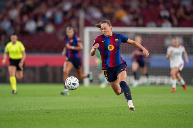 FC Barcelona, Barca v REAL MADRID. SPOTIFY CAMP NOU. October 4,2026 FC BARCELONA vs REAL MADRID CF. October 4,2026 Eva Pajor (17) of FC Barcelona during the match between FC Barcelona and Real Madrid corresponding to the sixth day of La Liga F at Spotify Camp Nou in Barcelona, Spain, on October 4, 2026. Barcelona ESP Copyright: xS.xRosx