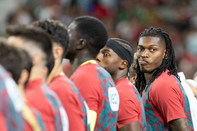 October 4, 2026, Porto, Porto, Portugal: Portugal and Galatasaray forward RAFAEL LEAO (7) before the start of the game for Nations League between Portugal and Norway at Estadio do Dragao Soccer 2026: Portugal 2:1 Norway  - ZUMAs359 20261004_zsp_s359_088 Copyright: xAlexandrexdexSousax