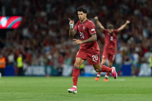 October 4, 2026, Porto, Porto, Portugal: Portugal and Barcelona defender JOAO CANCELO (20) celebrating after scoring a goal during the game for Nations League between Portugal and Norway at Estadio do Dragao Soccer 2026: Portugal 2:1 Norway  - ZUMAs359 20261004_zsp_s359_383 Copyright: xAlexandrexdexSousax