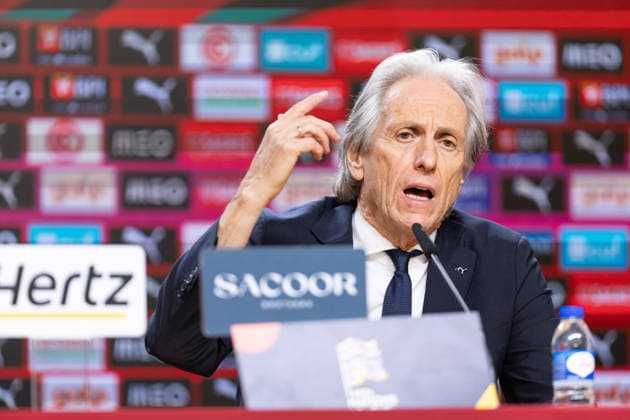 October 4, 2026, Porto, Porto, Portugal: Portugal head coach from Portugal JORGE JESUS during the post-game press conference, PK, Pressekonferenz at the end of the game for Nations League between Portugal and Norway at Estadio do Dragao Porto Portugal - ZUMAs359 20261004_zsp_s359_445 Copyright: xAlexandrexdexSousax