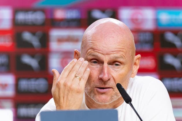 October 4, 2026, Porto, Porto, Portugal: Norway head coach from Norway STALE SOLBAKKEN during the post-game press conference, PK, Pressekonferenz at the end of the game for Nations League between Portugal and Norway at Estadio do Dragao Porto Portugal - ZUMAs359 20261004_zsp_s359_365 Copyright: xAlexandrexdexSousax