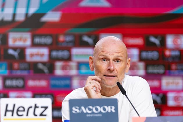 October 4, 2026, Porto, Porto, Portugal: Norway head coach from Norway STALE SOLBAKKEN during the post-game press conference, PK, Pressekonferenz at the end of the game for Nations League between Portugal and Norway at Estadio do Dragao Porto Portugal - ZUMAs359 20261004_zsp_s359_332 Copyright: xAlexandrexdexSousax