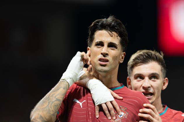 October 4, 2026, Porto, Porto, Portugal: Portugal and Barcelona defender JOAO CANCELO (20) celebrating after scoring a goal during the game for Nations League between Portugal and Norway at Estadio do Dragao Porto Portugal - ZUMAs359 20261004_zsp_s359_220 Copyright: xAlexandrexdexSousax