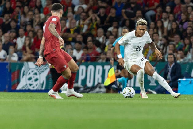 October 4, 2026, Porto, Porto, Portugal: Norway and RB Leipzig forward ANTONIO NUSA (20) in action during the game for Nations League between Portugal and Norway at Estadio do Dragao Porto Portugal - ZUMAs359 20261004_zsp_s359_254 Copyright: xAlexandrexdexSousax
