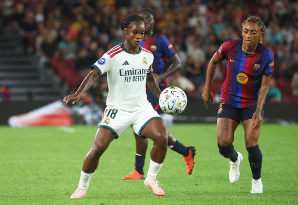 FC Barcelona, Barca v Real Madrid CF - Liga F Moeve 2026 27 Kerolin Nicoli and Linda Caicedo play during the match between FC Barcelona Femeni and Real Madrid CF Femenino, corresponding to the week 6 of the Liga F Moeve 2026-27, played at the Spotify Camp Nou, in Barcelona, on October 4, 2026. Barcelona Barcelona Spain  Copyright: xUrbanandsportx originalFilename:valls-fcbarcel261004_npai5.jpg