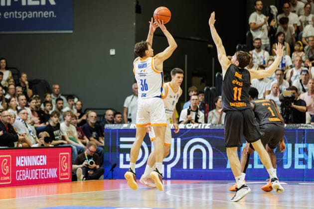 October 4, 2026, GER, BBL easyCredi Basketball Bundesliga Jena, Science City Jena Niners vs. Chemnitz, Kristofer Krause, Science City Jena, 36, Jena Sparkassen Arena, Thuringia, Germany