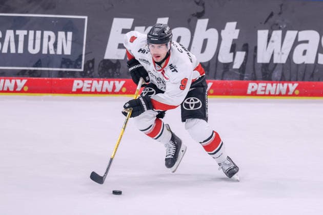 Ingolstadt, Germany, October 4, 2026 PENNY DEL 2026–2027, Game 6: ERC Ingolstadt vs. Kölner Haie. Pictured: Maximilian Kammerer, KEC Copyright: xFotostandx xSchäferx